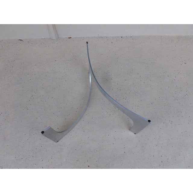 Mid Century Modern Aluminum Sculptural Table by Knut Hesterberg by Bacher Tische For Sale - Image 9 of 11