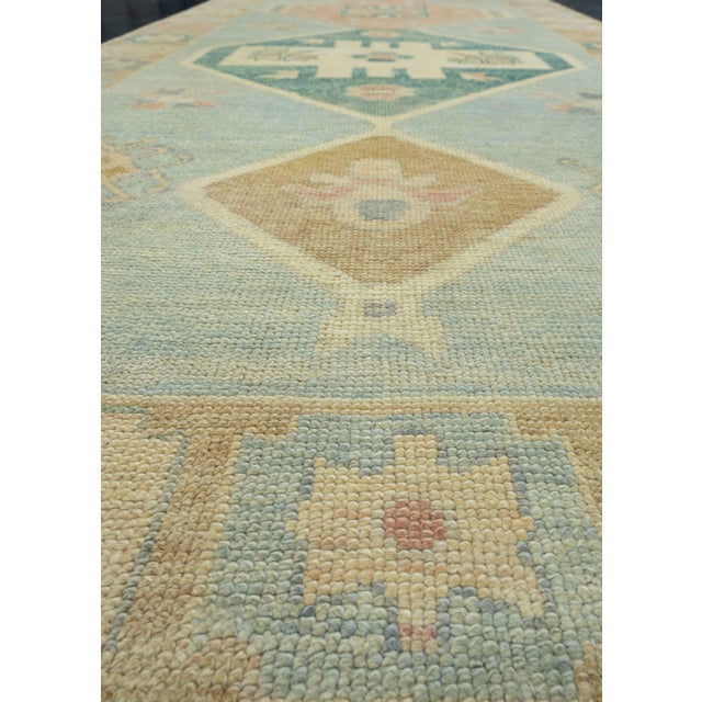 Early 21st Century Turkish Oushak Runner Rug 4'7" x 16' #18031 For Sale - Image 5 of 8