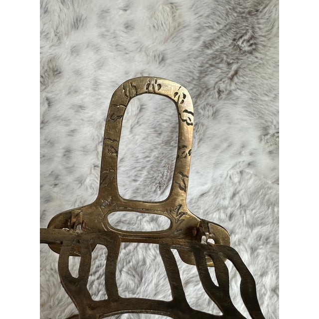 Metal Brass Elephant Reticulated Bookends- Set of 2 For Sale - Image 7 of 9