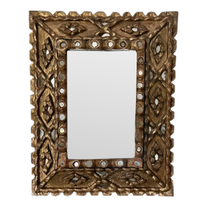 Spanish Colonial Style Gilt Wood Wall Mirror