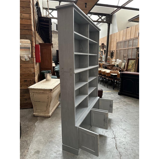 Patinated Wood Workshop Shelf For Sale - Image 4 of 11