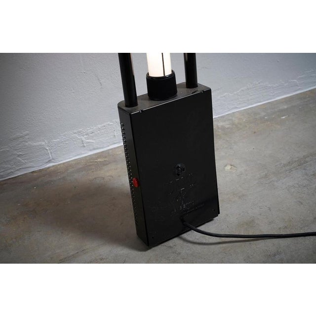 Black Italian High-Tech Black Uno Floor Lamp by Boccato, Gigante and Zambusi, 1970s For Sale - Image 8 of 10