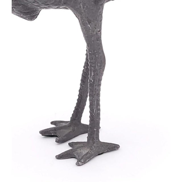 1920s Cast Iron Stork, Circa 1920 For Sale - Image 5 of 9