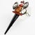 Antigona Paris Black Enamel Metal Jeweled Barrette Brooch For Sale - Image 4 of 10