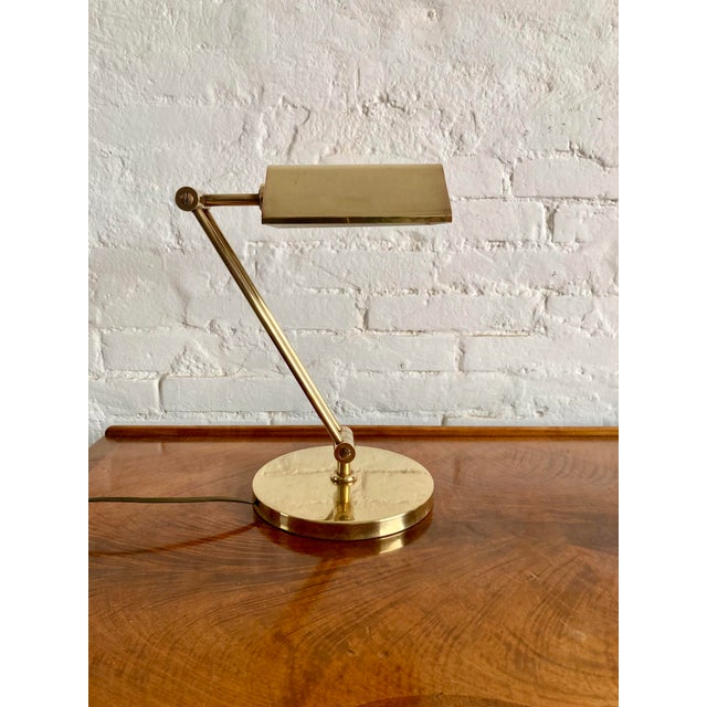 Ministerial Brass Lamp, 1970s For Sale - Image 6 of 18
