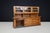 Gold Brutalist Monumental French Walnut Cabinet & Desk, 1950s For Sale - Image 8 of 9