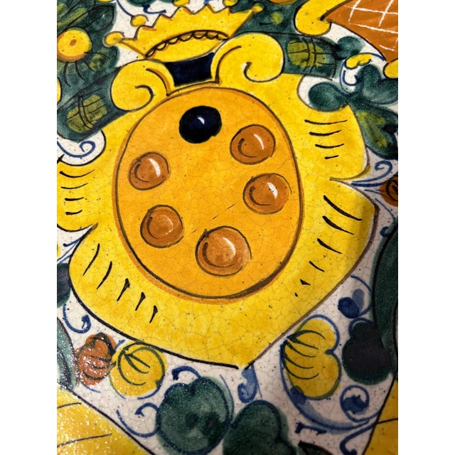 1990s Italian Hand Painted Platter For Sale In Dallas - Image 6 of 9