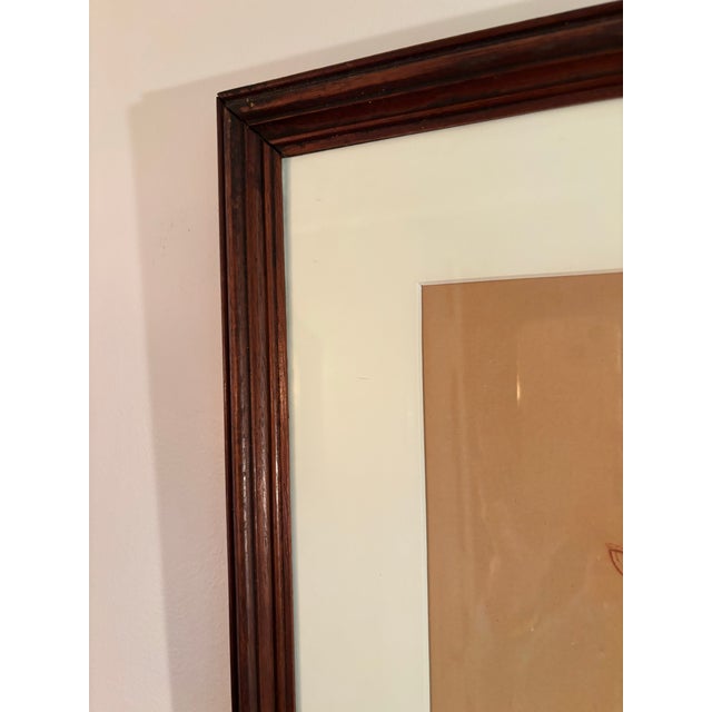 Beige 1930s Framed Pastel of Girl on Paper Signed by Maud Tousey Fangel For Sale - Image 8 of 8