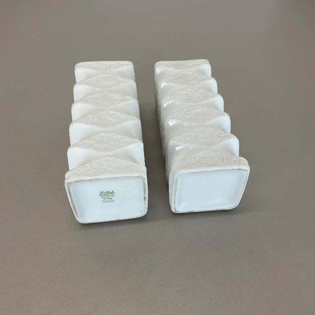 Original Porcelain Op Art Vases from Royal Bavaria KPM, Germany, 1970s, Set of 2 For Sale - Image 15 of 18