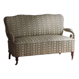 Napoleon III Bench in Walnut, 1880 For Sale