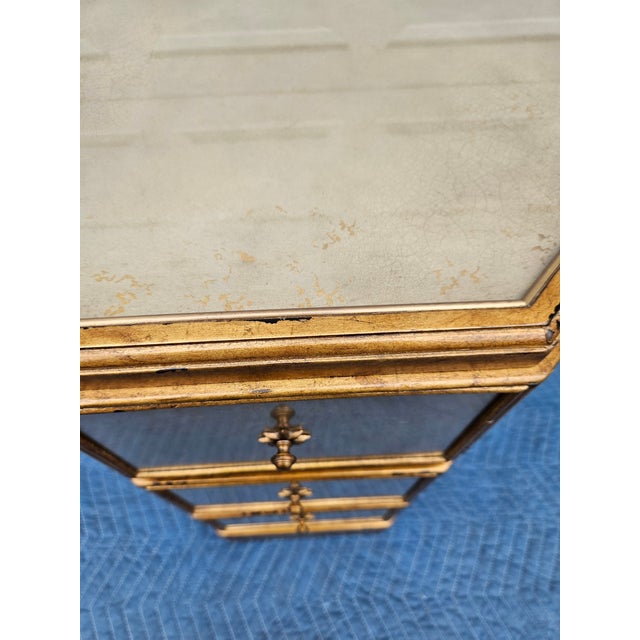Theodore Alexander Eglomise Venetian Side Table For Sale - Image 11 of 16