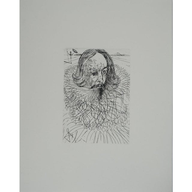 Salvador Dali, Cervantes, Original Signed Engraving For Sale - Image 6 of 6