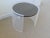 1970s 1970's Circular Lucite Side Table With Glass Top For Sale - Image 5 of 8