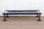 Farmhouse Long Blue & White Woven Charpai Bench For Sale - Image 3 of 10