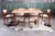Danish Teak 60s 70s Larsen Dining Table + 6 Benny Linden Teak Chairs Set of 7 For Sale - Image 11 of 14