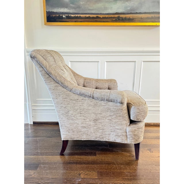 Hickory Chair Furniture Company Marler Tufted Chair From Hickory Chair For Sale - Image 4 of 9