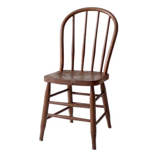 Antique Windsor Bow Back Spindle Chair For Sale