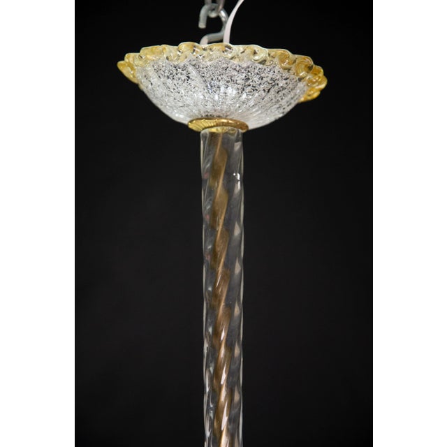 Art Deco Barovier & Toso Pendant Light Murano Glass, 1940 For Sale - Image 11 of 11