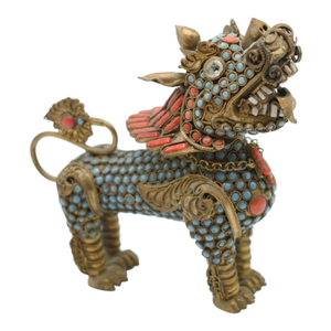 Early 20th Century Foo Dog Snuff Bottle/ Incense Bottle