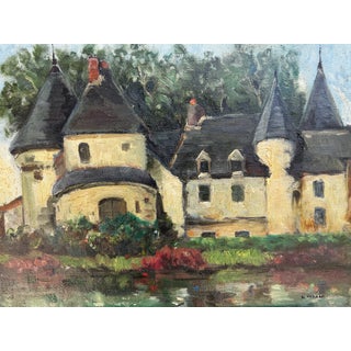 1970 Plein Air Oil Painting For Sale