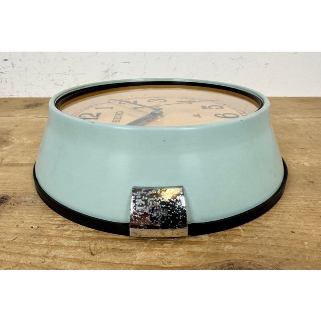 Vintage Blue Ships Wall Clock from Seiko, 1970s For Sale - Image 12 of 18