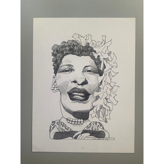 1977 Print Portfolio of Caricatures of Writers & Musicians by David Levine - Set of 14 For Sale - Image 14 of 18