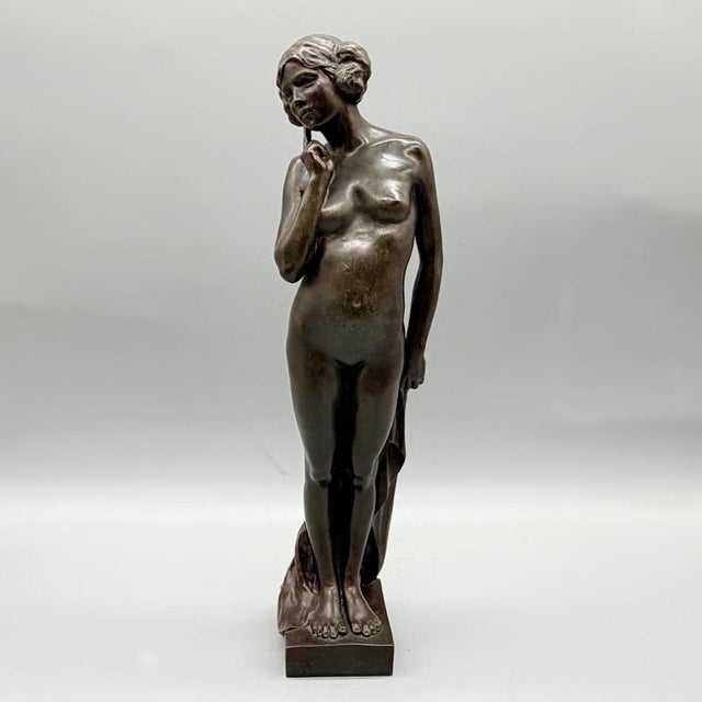 Katherine Murray Jardine, Pensive Woman, Nude, 1925, Bronze For Sale - Image 3 of 9