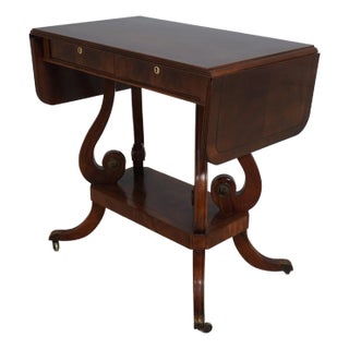 Theodore Alexander Attributed Drop Side Regency Mahogany Server For Sale