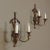 Pair of Antique Italian Wrought Iron and Painted Wood Sconces For Sale - Image 4 of 12