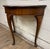 Wood Vintage Queen Anne Style Half Moon Demilune Entry Hall Table Console For Sale - Image 7 of 12