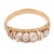 Victorian 19th Century Victorian Old Mine Cut Diamond 14k Yellow Gold 6 Stone Band, Size 5.5 For Sale - Image 3 of 6