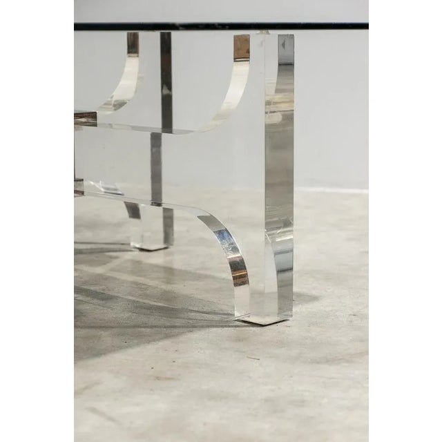 Acrylic Glass Coffee Table by Michel Dumas, 1970s For Sale - Image 4 of 9