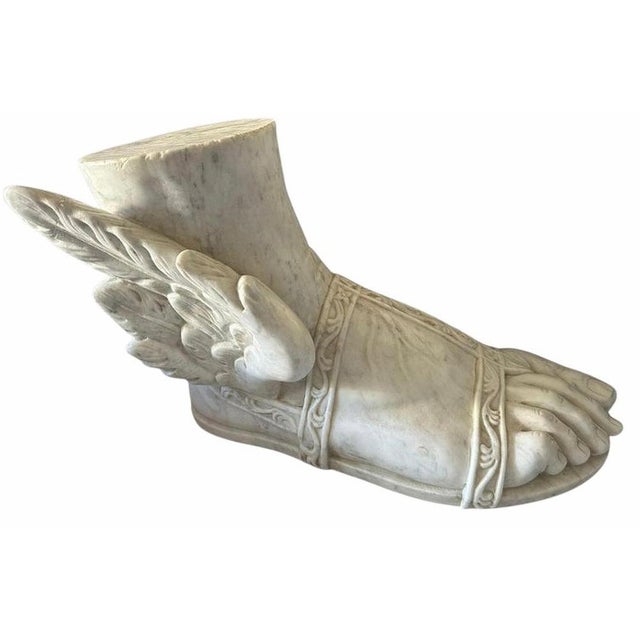 Gold Antique Italian Feet of Mercury, 1800s For Sale - Image 8 of 9