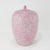 Pair of Pink and White Speckled Lidded Porcelain Jars – Modern Decorative Accent For Sale In New York - Image 6 of 9