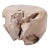 Bleached White Teak Root Accent or Side Table or Stool 29 For Sale