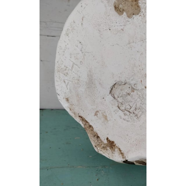 White Pekingese Garden Statue Chalkware Dog Pup Life Size For Sale - Image 8 of 11