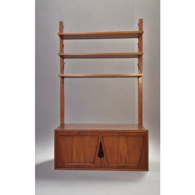 Mid-Century Modern Teak Wall Storage Cabinet by Kjell Riise, 1960s For Sale - Image 3 of 10