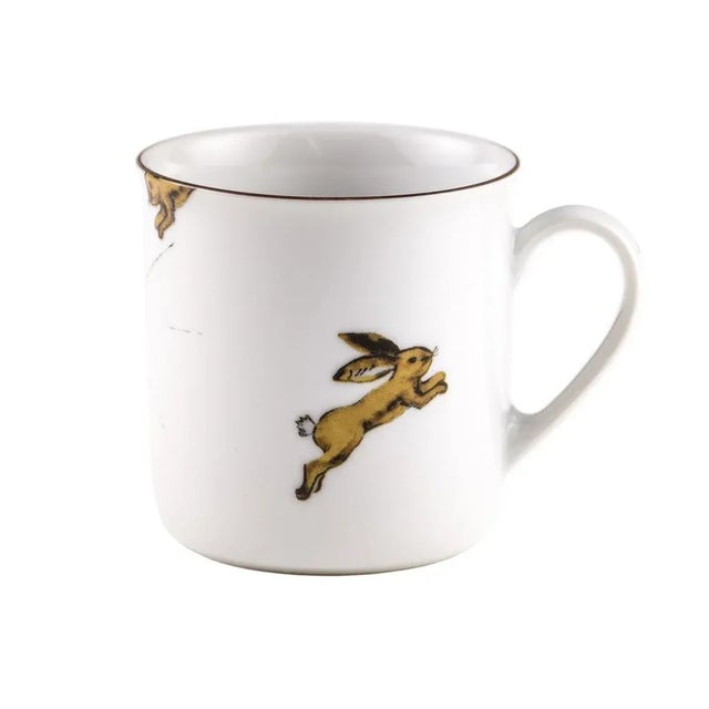 Contemporary Gray Porcelain Collection Cup from Litolff, 1946 For Sale - Image 3 of 13