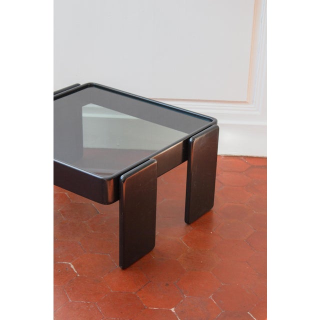 Black Vintage Coffee Table by Gianfranco Frattini for Cassina, 1970s For Sale - Image 8 of 15