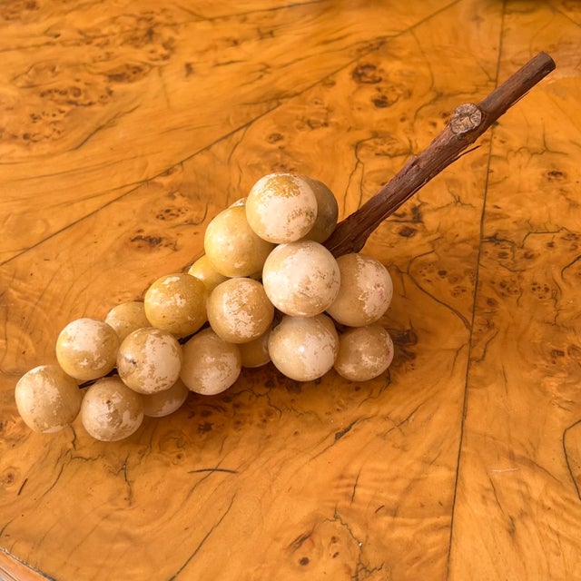 Mid-Century Alabaster Grapes From Italy, 40s For Sale - Image 12 of 12