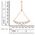 Metal 10K Rose Gold over .925 Sterling Silver 1/10 Cttw Round-Cut Diamond Heart Link Adjustable Bolo Bracelet For Sale - Image 7 of 7