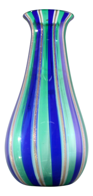 Mid-Century Blown Murano Glass Vase in the style of Venini, Italy, 1960s