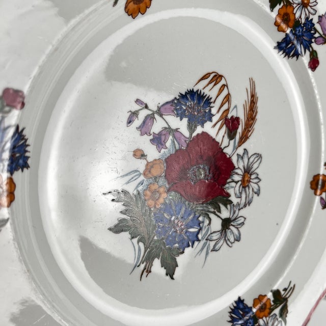 Vintage Agreste Dinner Plates from Sarreguemines, 1980s, Set of 6 For Sale - Image 12 of 14