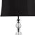 Modern Gray 61-Inch H Floor Lamp - Clear & Chrome For Sale - Image 3 of 7