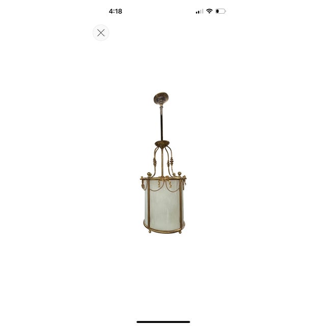 1940s French Louis XVI Style Bronze Lantern For Sale - Image 16 of 16