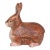 Small Brown Majolica Rabbit Tureen Caugant For Sale