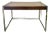 Milo Baughman Style Wood & Chrome Desk From 70's. For Sale