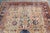 1880s Antique Allover Macaroon Yellow Blue Hand-Knotted Rug - 10’7” X 13’ For Sale - Image 4 of 11