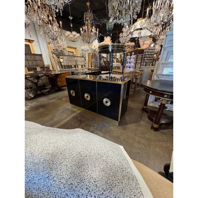 Modern Murano Black Glass Buffet For Sale - Image 3 of 10