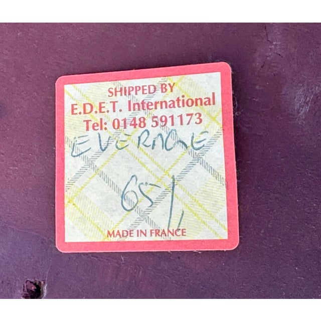 Table Desk: Antique Warm Red Lacquer and Gilt Chinoiserie French Table / Writing Desk For Sale - Image 12 of 12